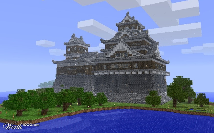 Kumamoto Castle en Minecraft